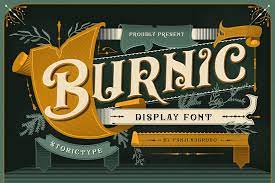 Burnic Regular Font preview